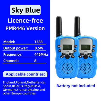 Kindvriendelijke walkie talkies met grote knoppen
