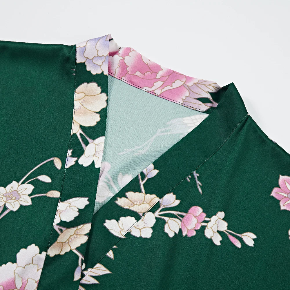 Ochtendjas dames met subtiel patroon – Rustig en elegant