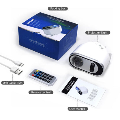Compacte projector lamp met sterren voor kinderkamer