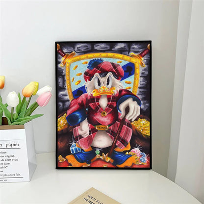 Posters in zwart houtframe ophangen