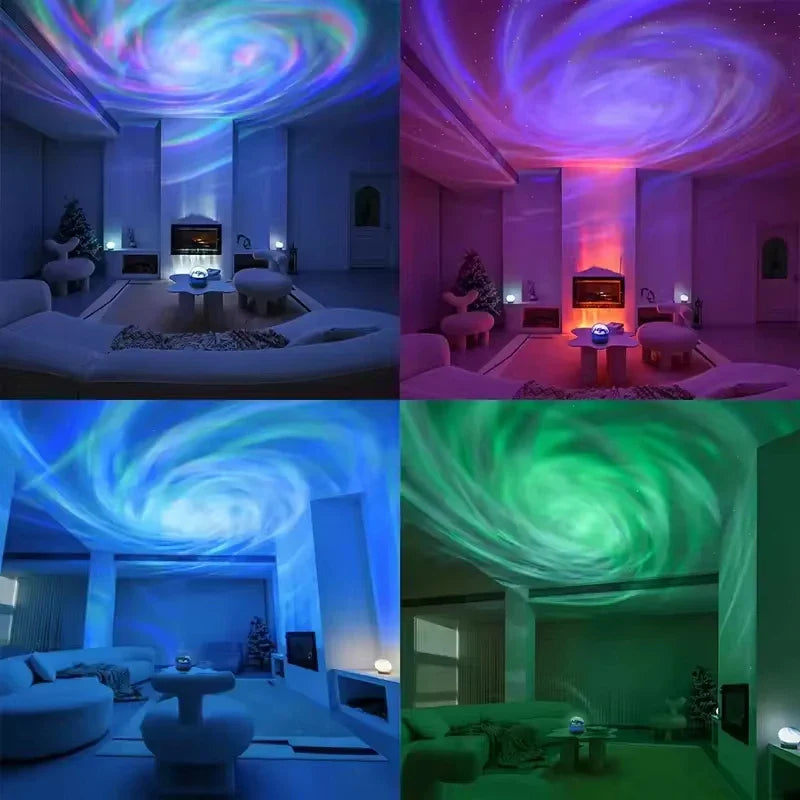 Modern design projector lamp met sterrenhemel