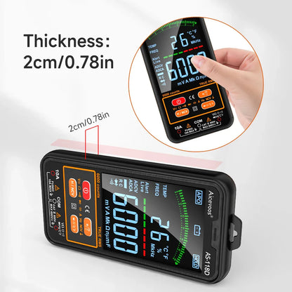 Multimeter met batterijstatusindicator