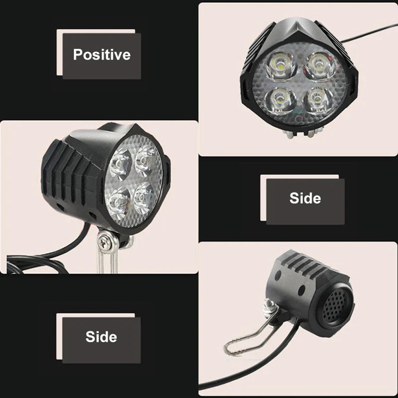 Waterbestendige fietslampjes met USB-kabel