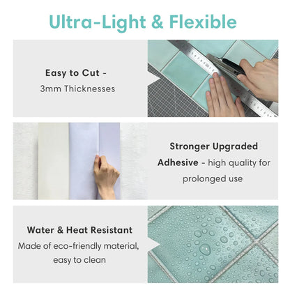 Mozaiek tegels in visgraat patroon – Elegant design