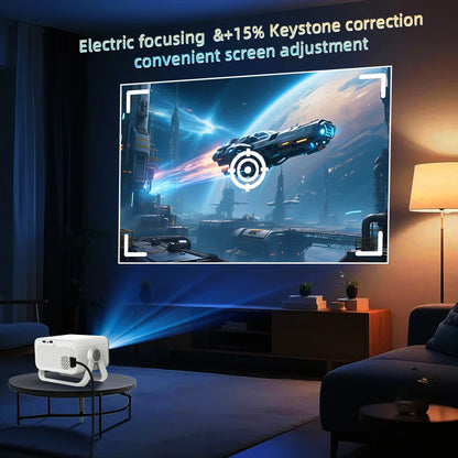 Kleine projector met groot scherm