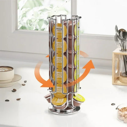 Accessoire set met koffiefilterhouder en opbergdoos