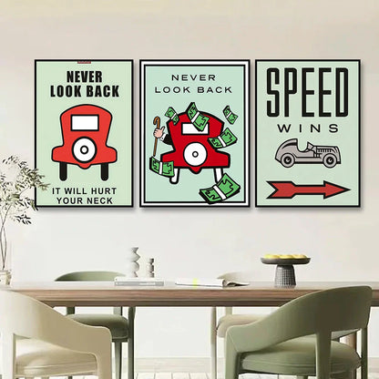 Poster in beige en zandtinten