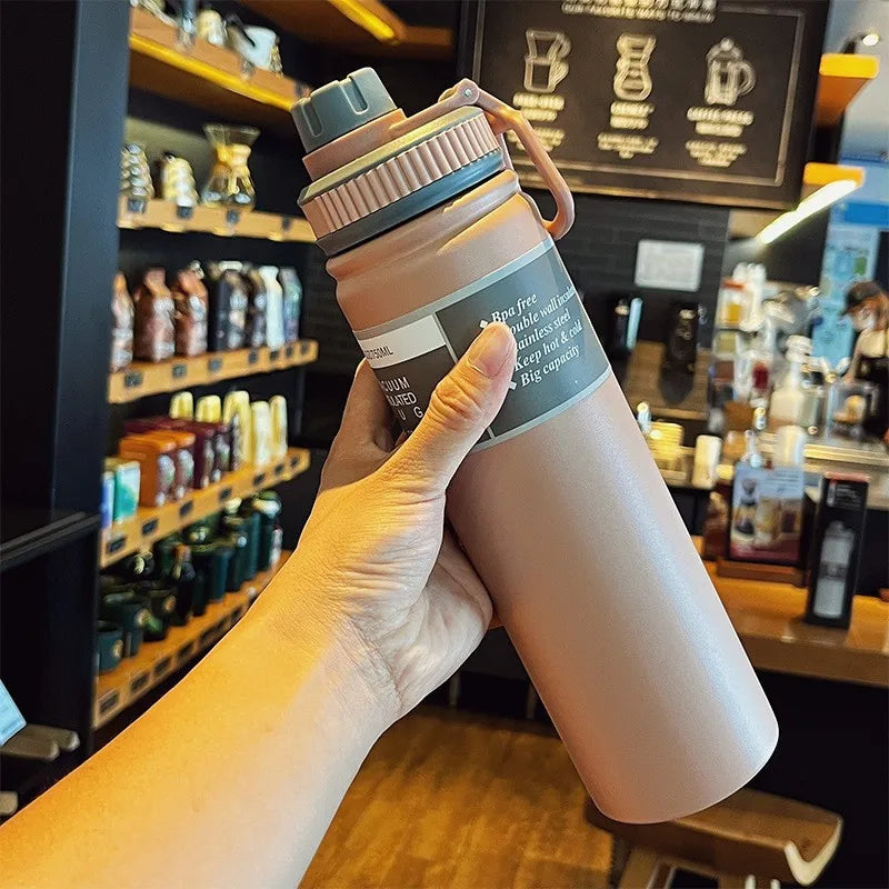 Thermosfles met stijlvolle vorm – Past in elke tas