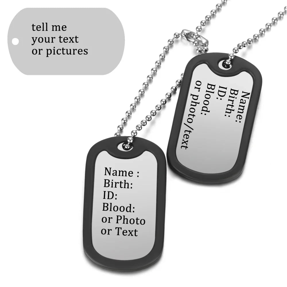 Ketting met naam in robuuste gravering
