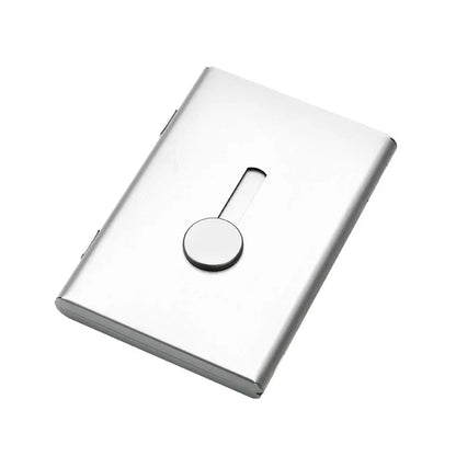 Pasjes houder met geborsteld staal – Sterk en elegant