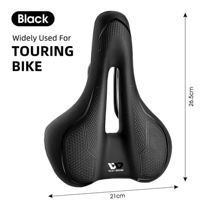 Comfortabel fietszadel met gelvulling