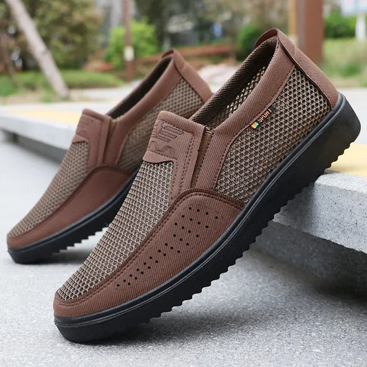 Sportieve mesh sneakers voor heren in de zomer