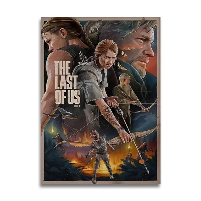 Poster met dieren in zachte kleuren