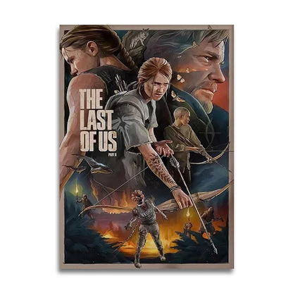 Poster met dieren in zachte kleuren