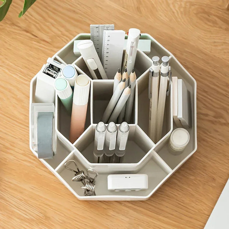 Transparante desk organization box met deksel