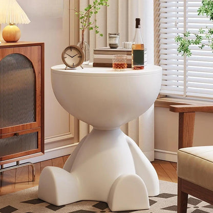 Decoratie woonkamer accessoires - Unieke vorm bijzettafel voor stijlvolle sfeer
