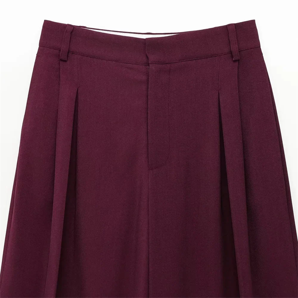 Feestelijk dames broekpak met diepe hals – Avondchic
