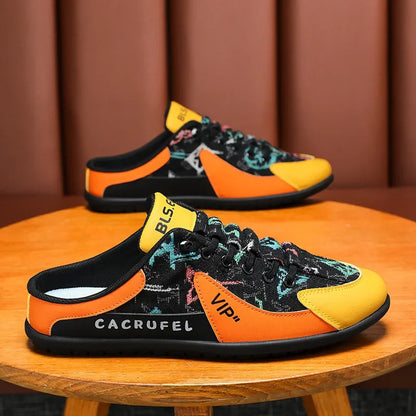 Luchtige heren schoenen met geweven details