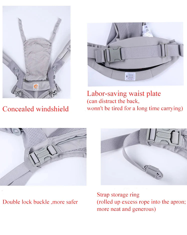 Ergonomische draagzak van Artipoppe in neutrale kleur