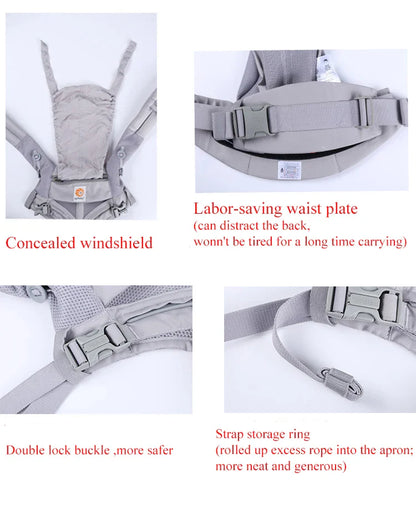 Ergonomische draagzak van Artipoppe in neutrale kleur