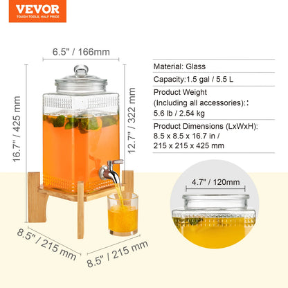 Xenos drankdispenser met houder – Luxe en stevig