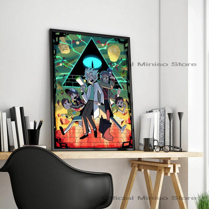 Poster met bospad of natuurpad