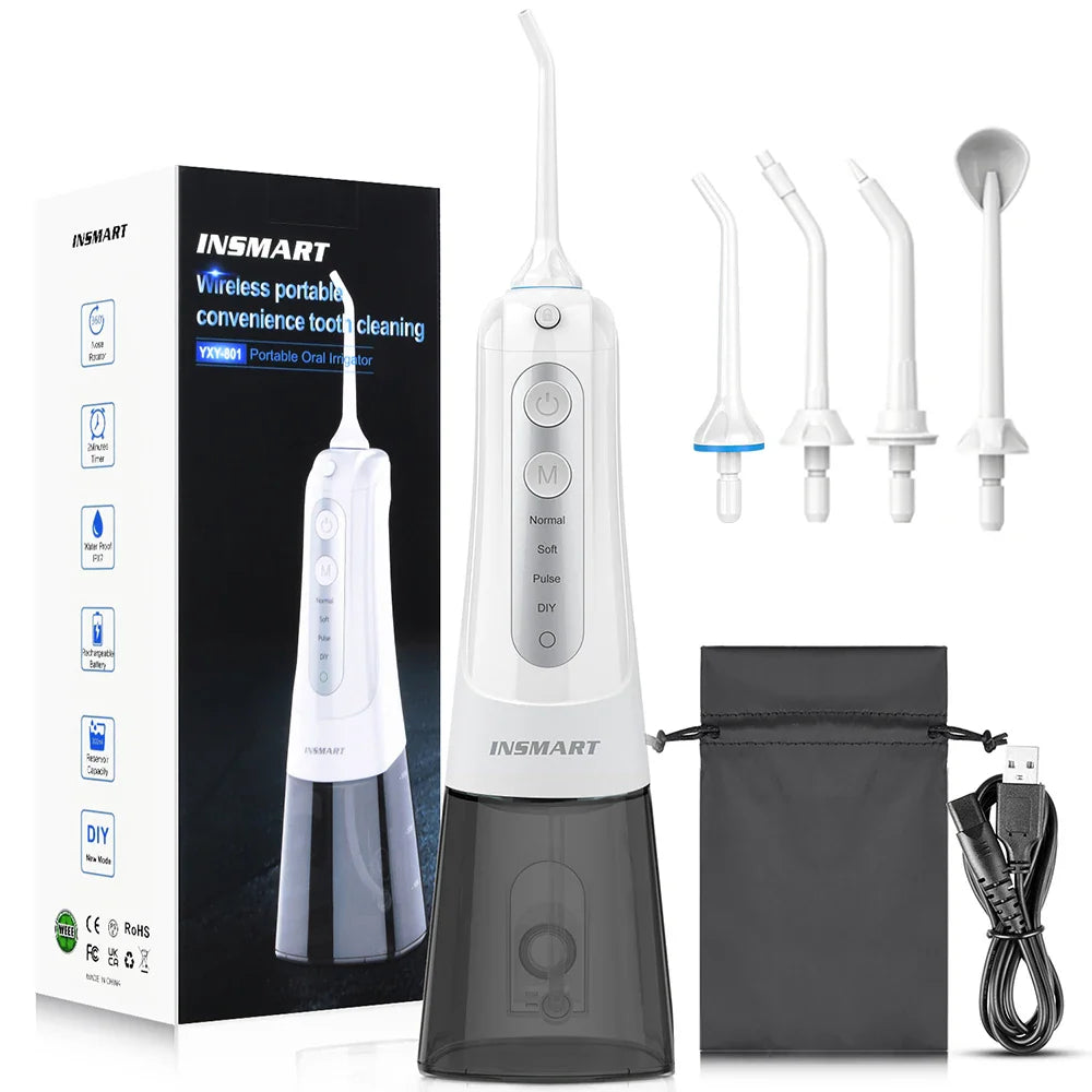 Tandsteen Verwijderaar - INS SMART Draagbare Waterflosser voor Perfecte Mondhygiëne