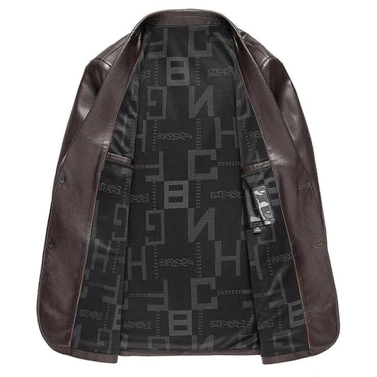 Leren jas heren met luxe binnenvoering – Comfort ontmoet klasse
