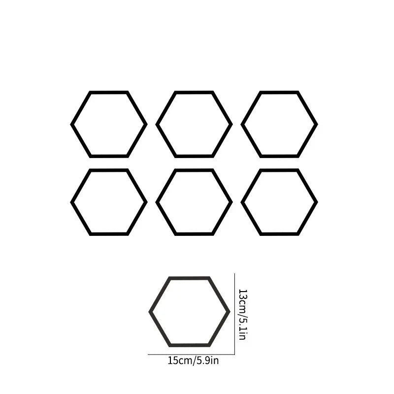auto stickers - hexagon design voor unieke styling