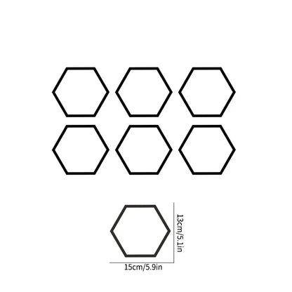 auto stickers - hexagon design voor unieke styling