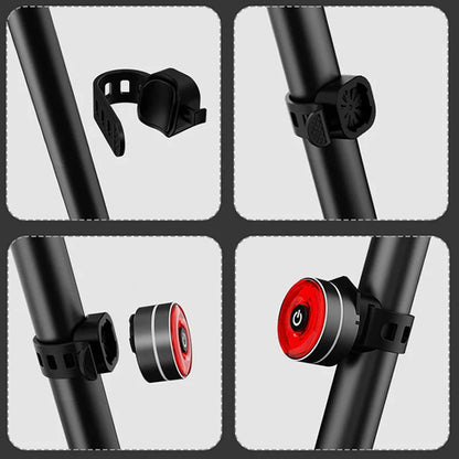 Set LED fietslampjes met klikbevestiging
