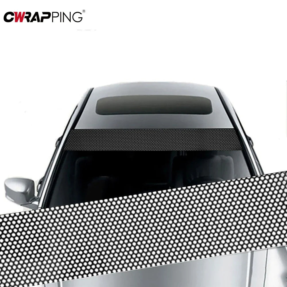 Auto stickers achterruit - Zwarte privacy folie voor optimale privacy