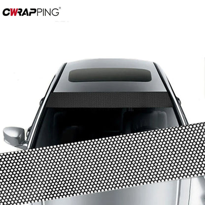 Auto stickers achterruit - Zwarte privacy folie voor optimale privacy