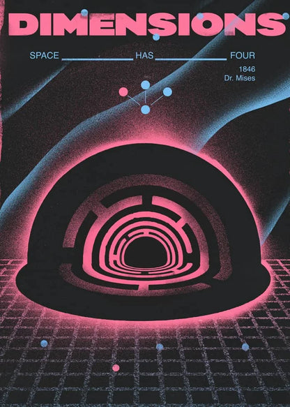 Poster met grafisch ontwerp in kleur