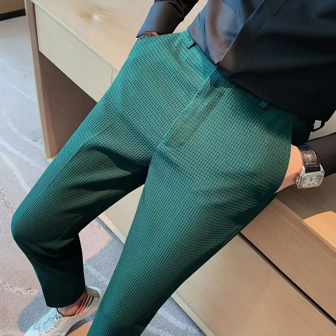 Linnenmix broek heren in katoenblend – Voor het beste van beide