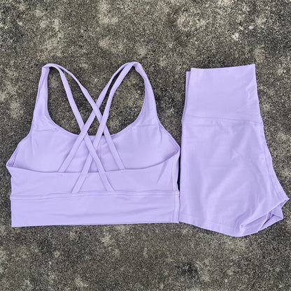 Ademende top en legging yoga kleding dames