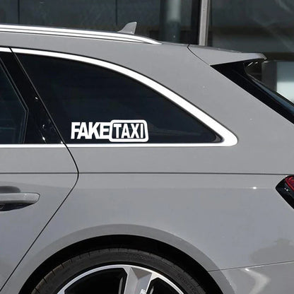 auto stickers - geel en zwart ontwerp voor humoristische uitstraling
