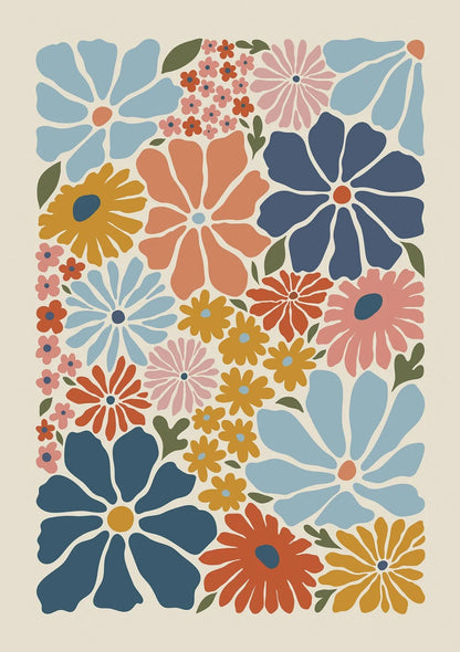 Poster in zachte pastelkleuren