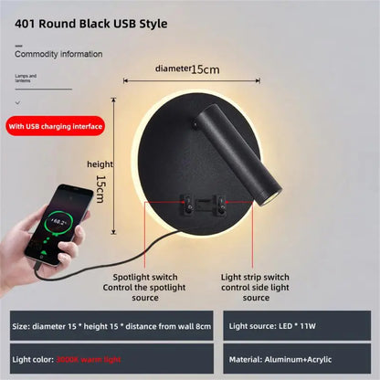 Wandlamp met batterij en USB-oplaadfunctie – Herbruikbaar en handig