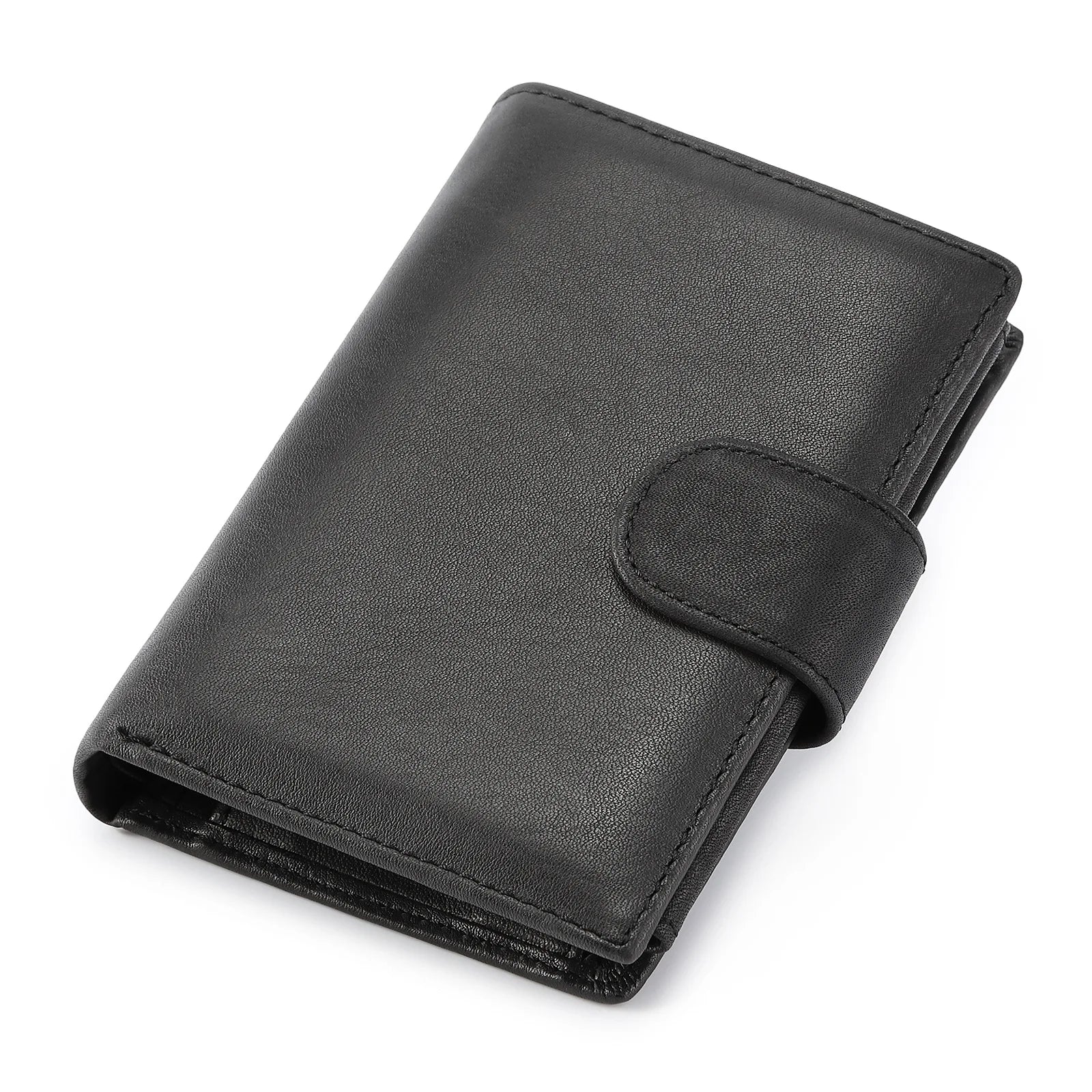 Portemonnee heren met RFID en drukknoop – Veilig en slim