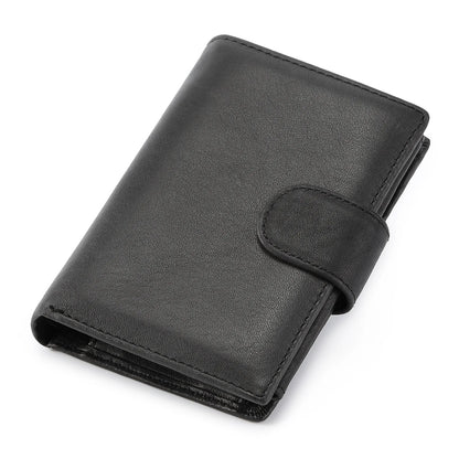 Portemonnee heren met RFID en drukknoop – Veilig en slim