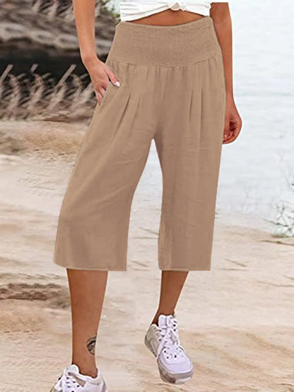 H&M linnen broek met steekzakken – Praktisch en stijlvol