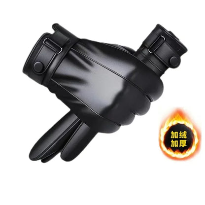 Fijn afgewerkte leren heren handschoenen