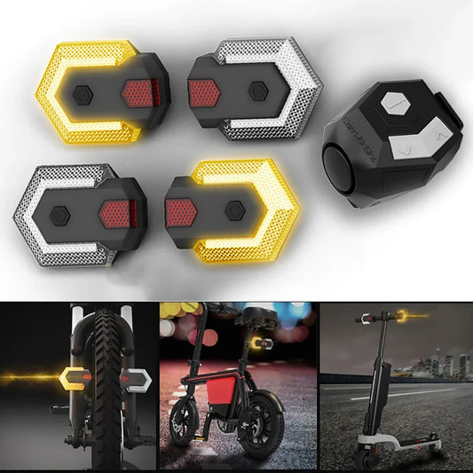 Fietslamp met batterij-indicator