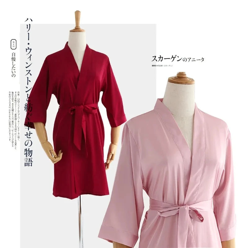 Zomer ochtendjas dames met riemsluiting – Comfort in de warmte