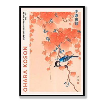 Set posters in botanische stijl