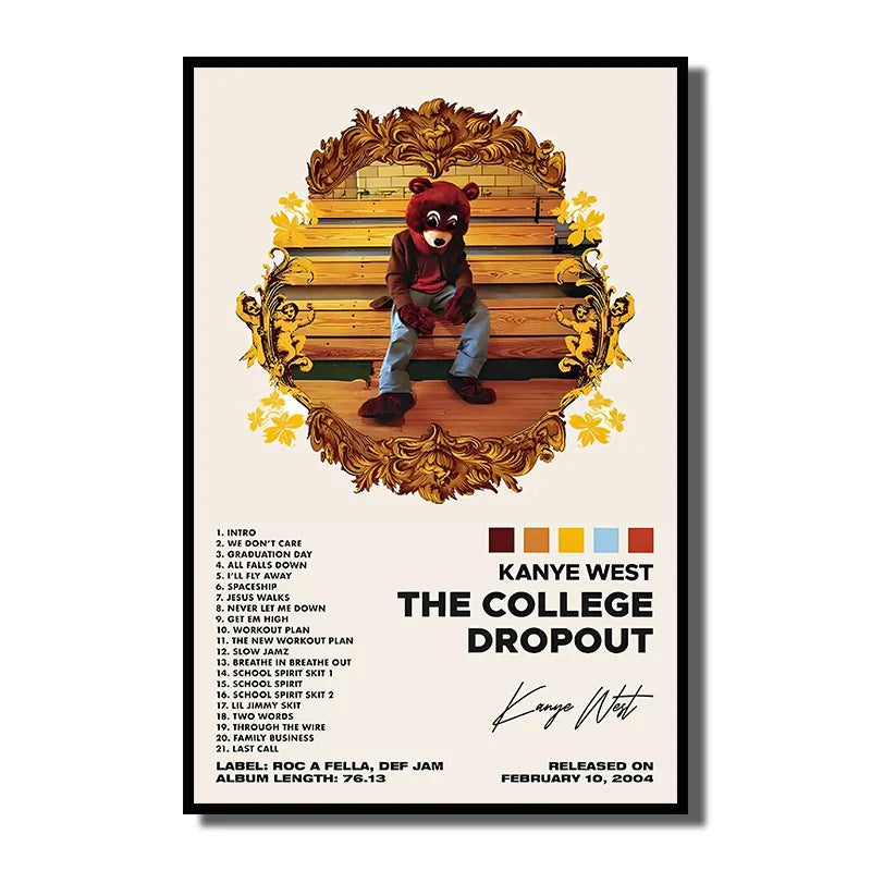 Poster in zachte pastelkleuren
