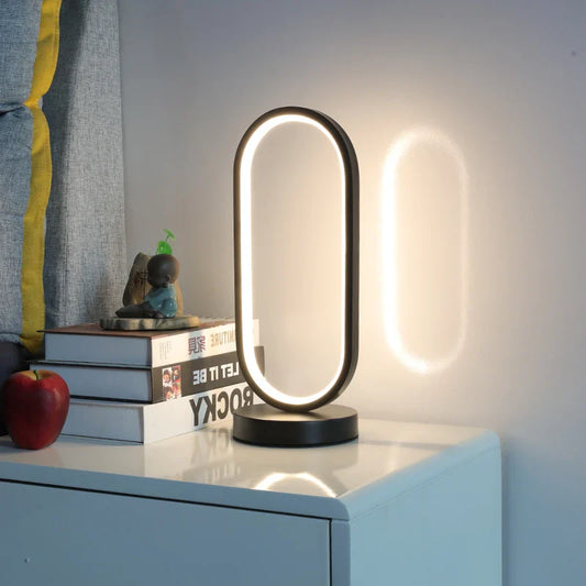 Lamp nachtkastje met matglas – Diffuus licht