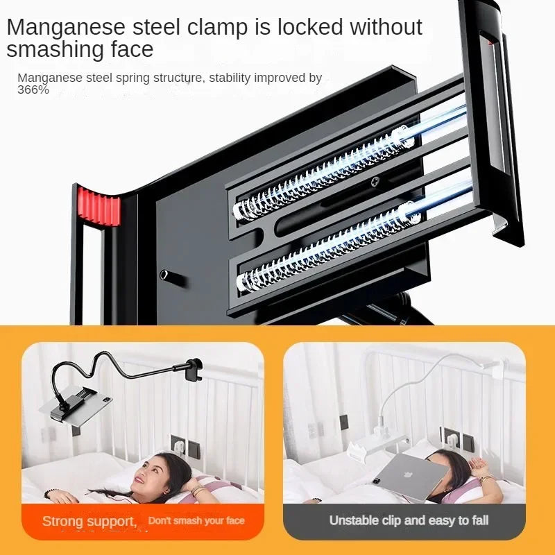 Telefoonhouder voor bed zonder gereedschap te bevestigen