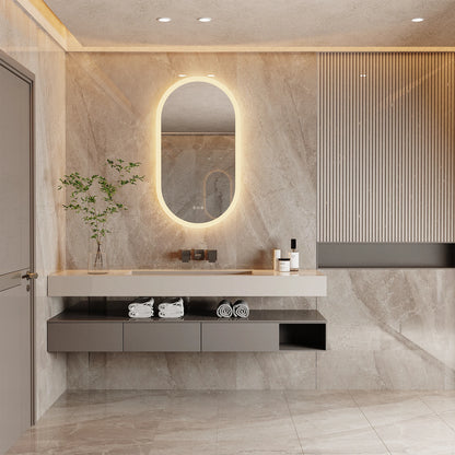 Grote spiegel met LED verlichting – Perfect voor ochtendroutine